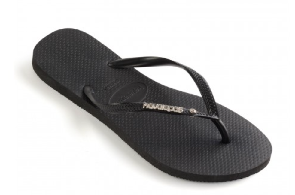 Havaianas slim shop metal logo crystal