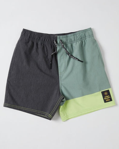 RIP CURL COSMIC BLOCKED VOLLEY-BOY - WASHED CLOVER