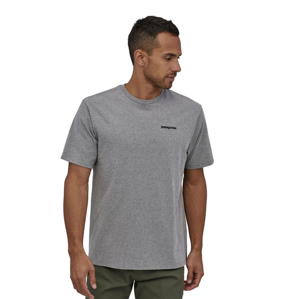 PATAGONIA M'S P-6 LOGO RESPONIBILLITY TEE - GRAVEL HEATHER