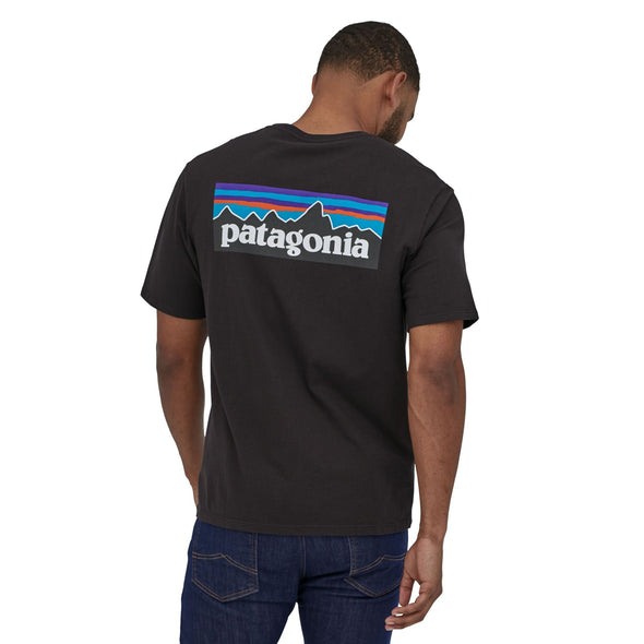 PATAGONIA P-6 LOGO RESPONSIBILITY TEE - BLACK