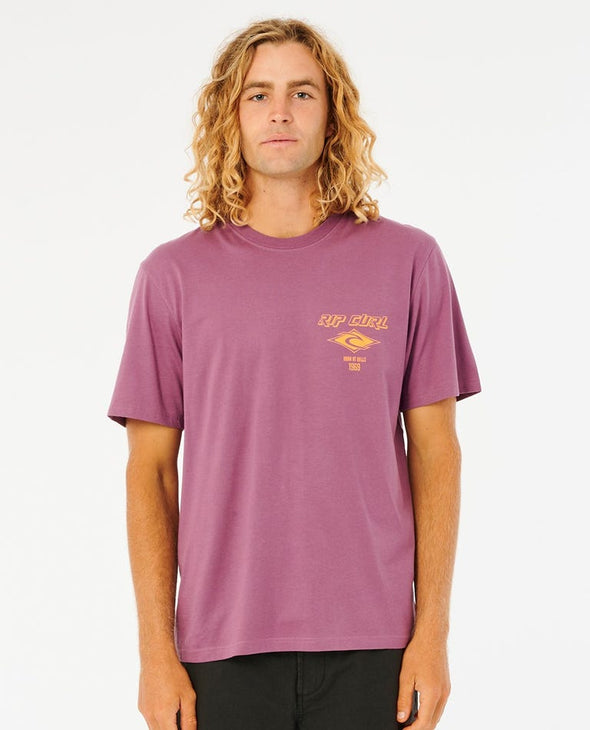 RIP CURL FADE OUT ICON TEE - GRAPEADE