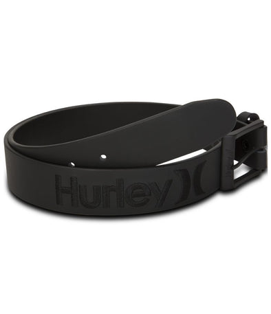 HURLEY ONE & ONLY LEATHER BELT - BLACK