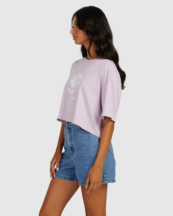 RVCA HAPPY DAISY HALF RUMMAGE - LAVENDER