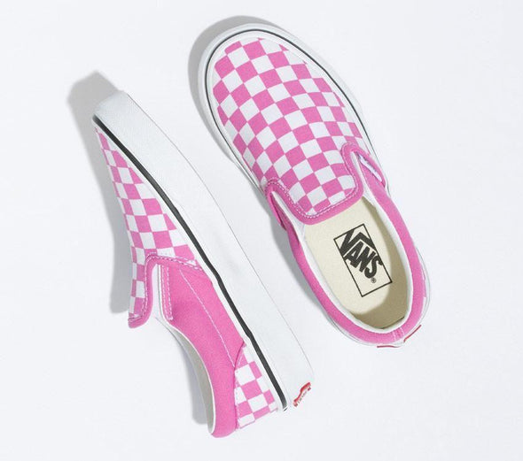 VANS CLASSIC SLIP ON COLOUR THEORY CHECKERBOARD - FIJI FLOWER