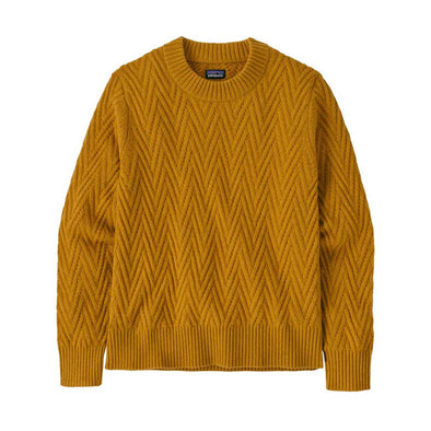 PATAGONIA W'S RECYCLED WOOL CREWNECK SWEATER - CABIN GOLD