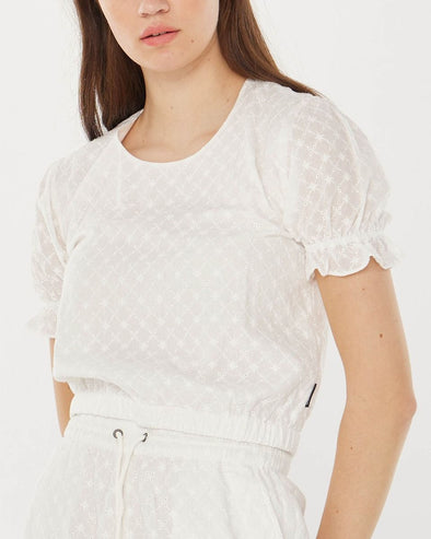 HUFFER HOLIDAY DAHLIA TOP - WHITE
